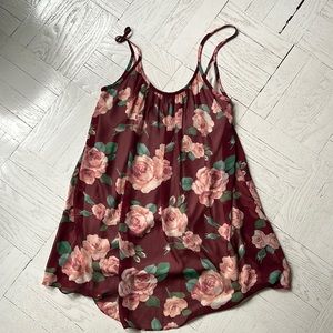 Floral silk dress